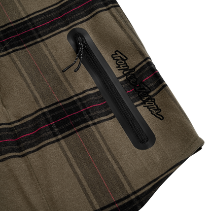 Troy Lee Designs Grind Flannel Shirt - YD Plaid - Dark Pine