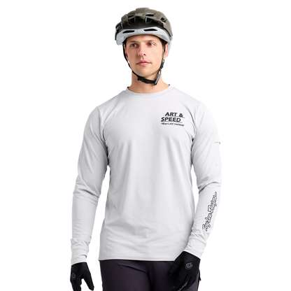 Troy Lee Designs Ruckus Long Sleeve Ride Tee - Art and Speed - Mist