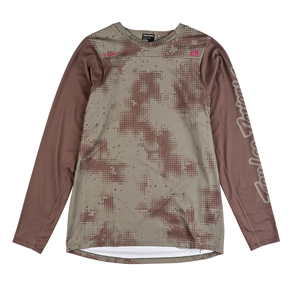 Troy Lee Designs Skyline Chill Long Sleeve MTB Jersey - Scattered - Olive