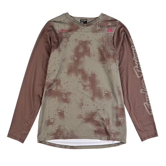 Troy Lee Designs Skyline Chill Long Sleeve MTB Jersey - Scattered - Olive