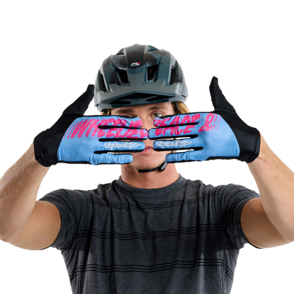 Troy Lee Designs Flowline MTB Glove - Peace-Up - Cobalt