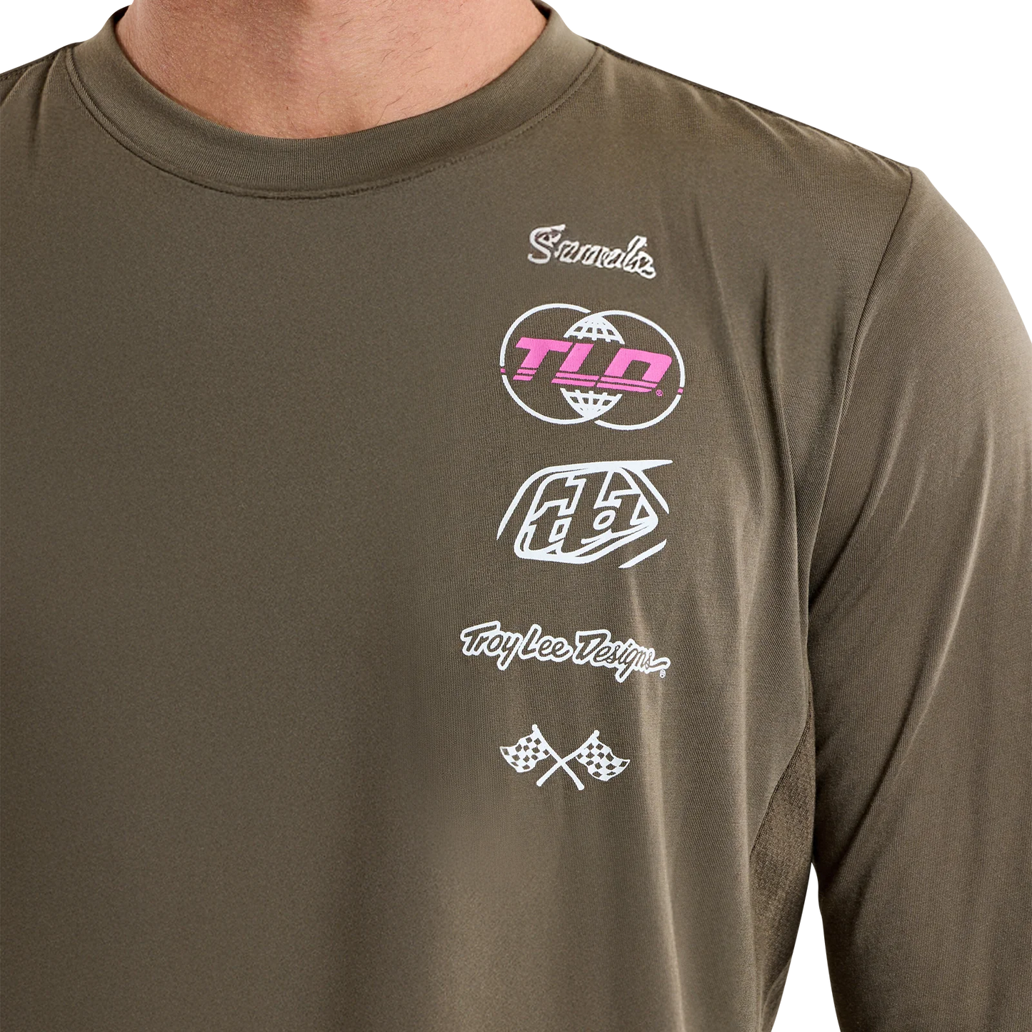 Troy Lee Designs Skyline Long Sleeve Ride Tee - Worldwide - Caper