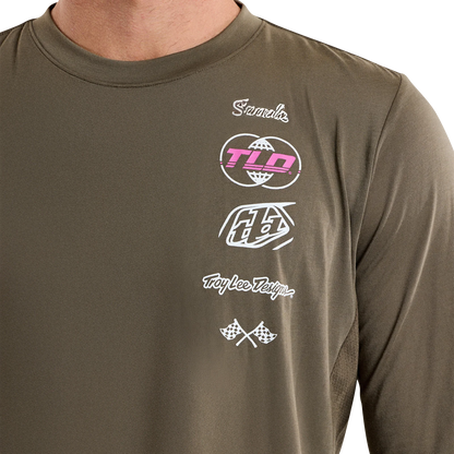 Troy Lee Designs Skyline Long Sleeve Ride Tee - Worldwide - Caper