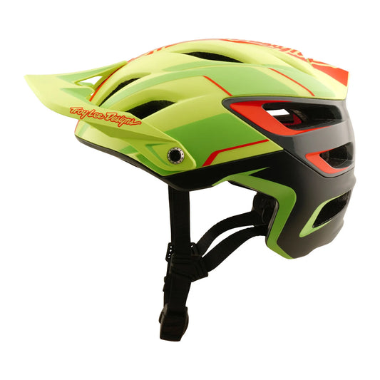 Troy Lee Designs A3 MTB Helmet - Lines - Glo Yellow