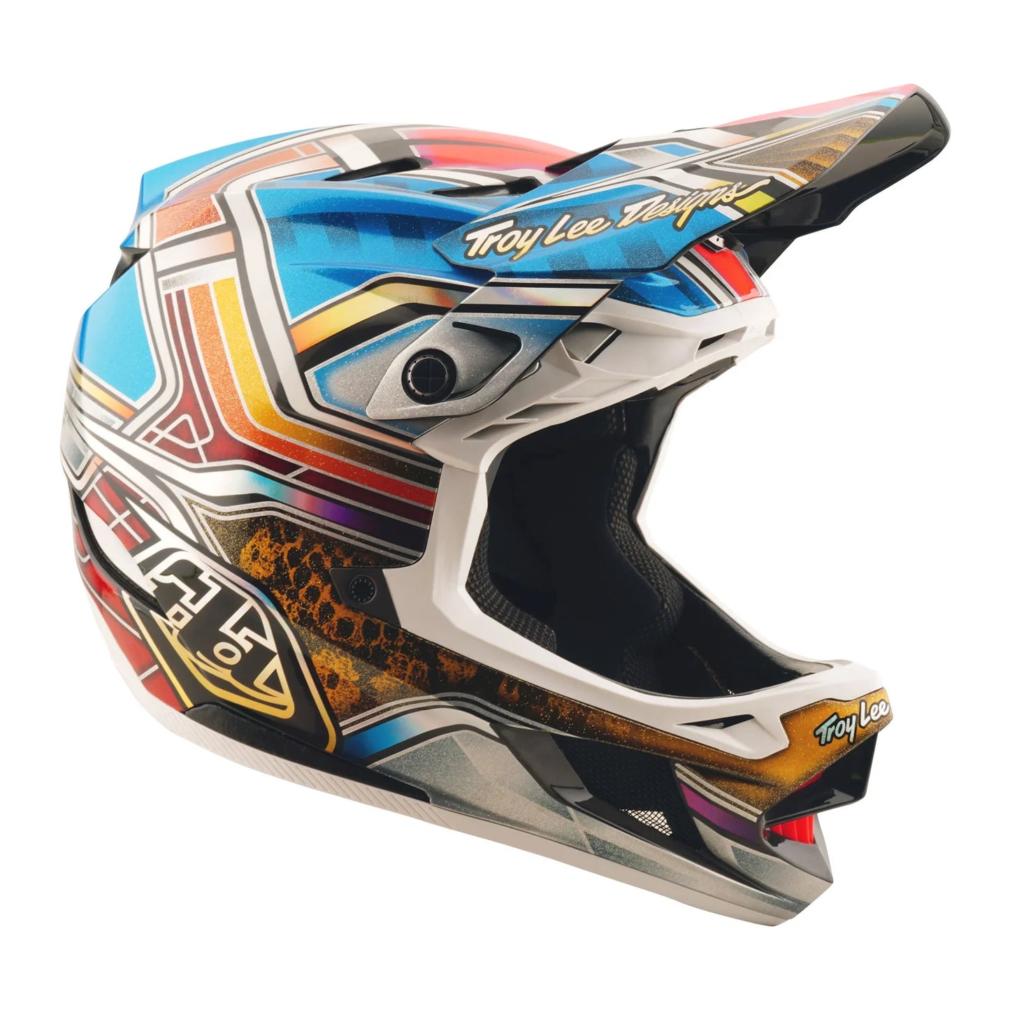 Troy Lee Designs D4 Carbon Full Face Helmet - Lowrider - Blue