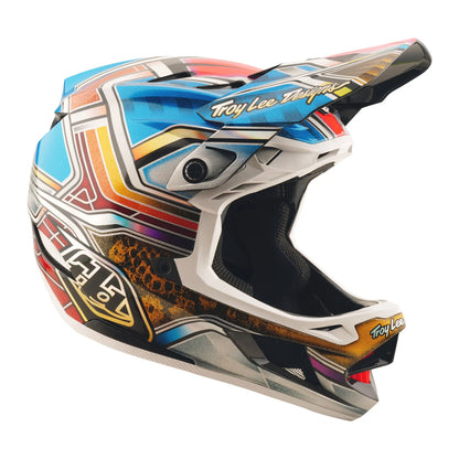 Troy Lee Designs D4 Carbon Full Face Helmet - Lowrider - Blue