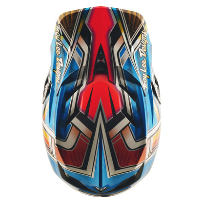 Troy Lee Designs D4 Carbon Full Face Helmet - Lowrider - Blue