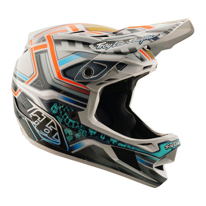 Troy Lee Designs D4 Carbon Full Face Helmet - Lowrider - Gray