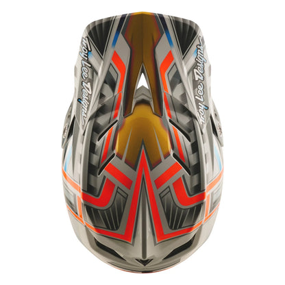 Troy Lee Designs D4 Carbon Full Face Helmet - Lowrider - Gray
