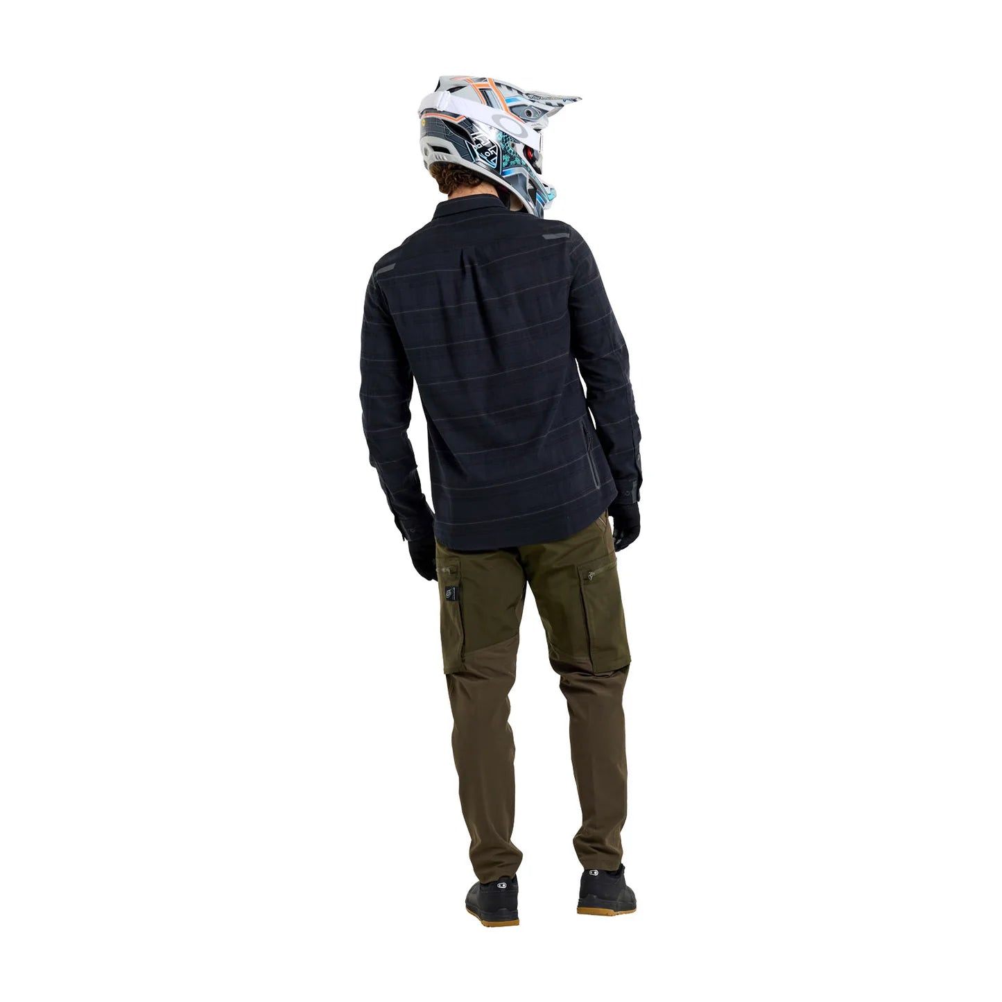 Troy Lee Designs Grind Flannel Plaid Shirt - Carbon