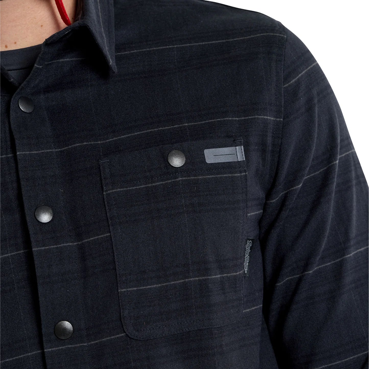Troy Lee Designs Grind Flannel Plaid Shirt - Carbon