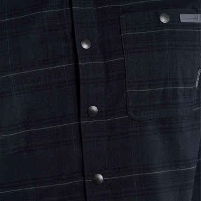 Troy Lee Designs Grind Flannel Plaid Shirt - Carbon