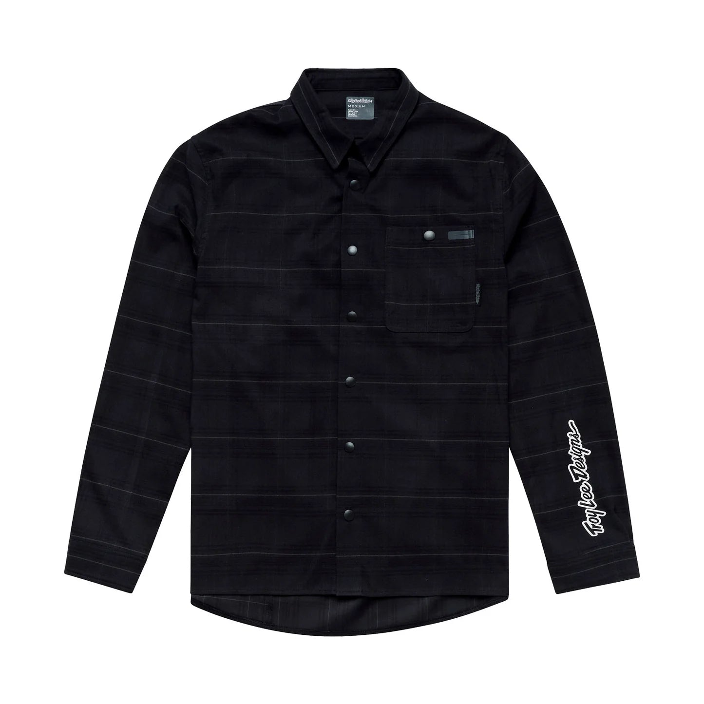 Troy Lee Designs Grind Flannel Plaid Shirt - Carbon