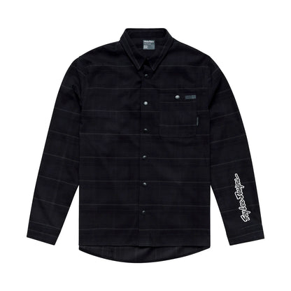 Troy Lee Designs Grind Flannel Plaid Shirt - Carbon