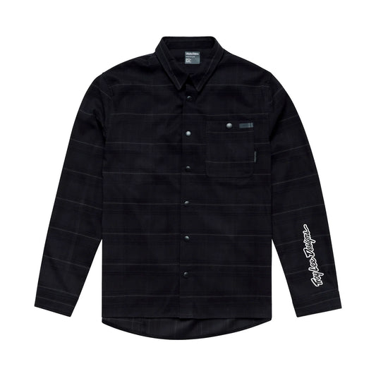 Troy Lee Designs Grind Flannel Plaid Shirt - Carbon