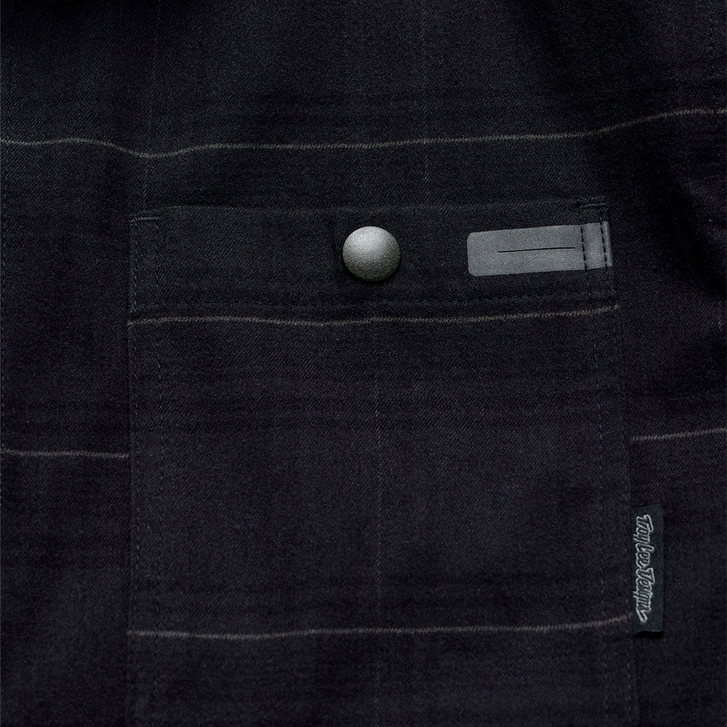 Troy Lee Designs Grind Flannel Plaid Shirt - Carbon