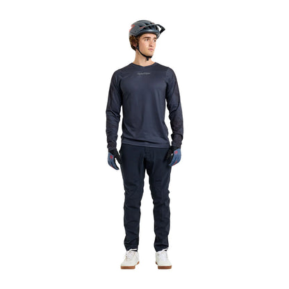 Troy Lee Designs Skyline Chill Long Sleeve MTB Jersey - Rockslide - Obsidian