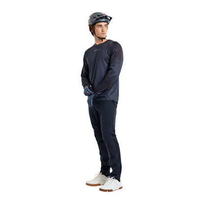 Troy Lee Designs Skyline Chill Long Sleeve MTB Jersey - Rockslide - Obsidian
