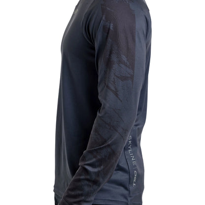 Troy Lee Designs Skyline Chill Long Sleeve MTB Jersey - Rockslide - Obsidian