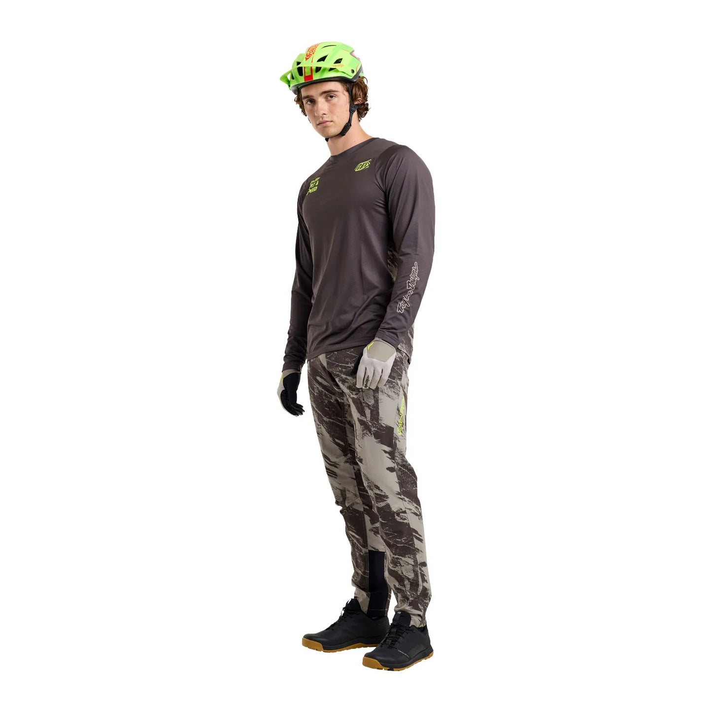 Troy Lee Designs Skyline Long Sleeve MTB Jersey - Elemental - Dark Earth