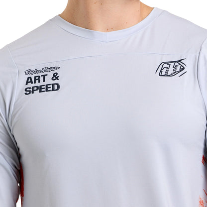 Troy Lee Designs Skyline Long Sleeve MTB Jersey - Elemental - Limestone