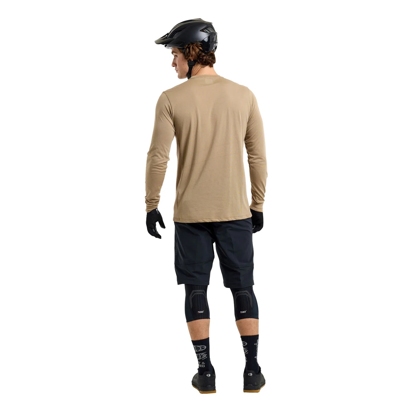 Troy Lee Designs Skyline Long Sleeve Ride Tee - Scrubbed - Timber