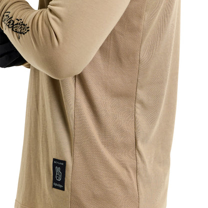 Troy Lee Designs Skyline Long Sleeve Ride Tee - Scrubbed - Timber