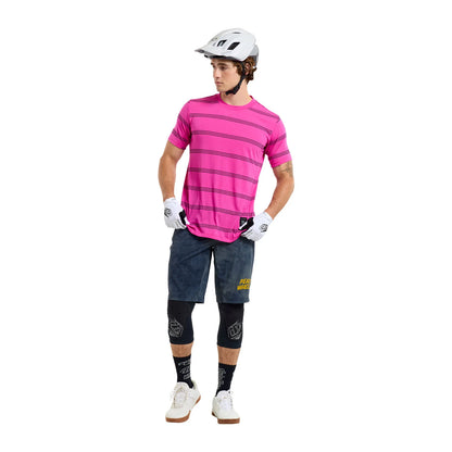 Troy Lee Designs Skyline Short Sleeve Ride Tee - Washed Out - Party Pink