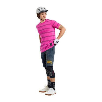 Troy Lee Designs Skyline Short Sleeve Ride Tee - Washed Out - Party Pink