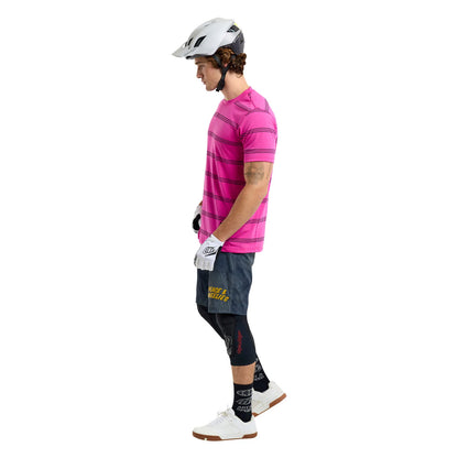 Troy Lee Designs Skyline Short Sleeve Ride Tee - Washed Out - Party Pink
