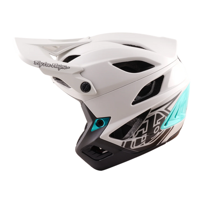 Troy Lee Designs Stage Stunt MIPS MTB Helmet - Drone - Pumice-Real Teal