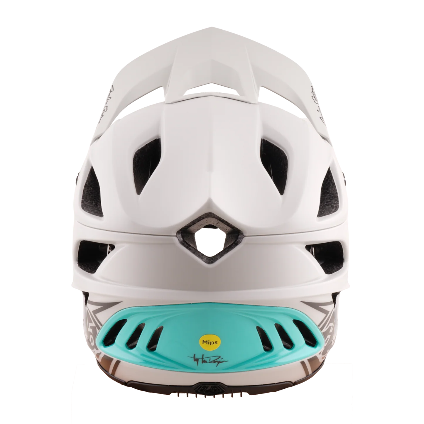 Troy Lee Designs Stage Stunt MIPS MTB Helmet - Drone - Pumice-Real Teal