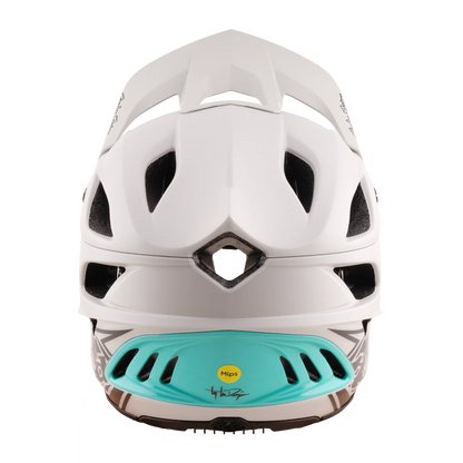 Troy Lee Designs Stage Stunt MIPS MTB Helmet - Drone - Pumice-Real Teal