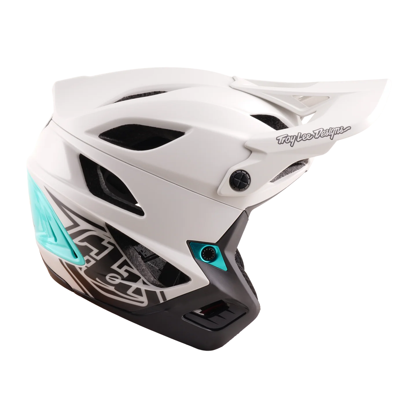 Troy Lee Designs Stage Stunt MIPS MTB Helmet - Drone - Pumice-Real Teal