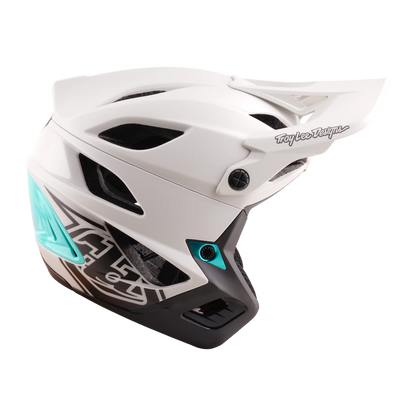 Troy Lee Designs Stage Stunt MIPS MTB Helmet - Drone - Pumice-Real Teal