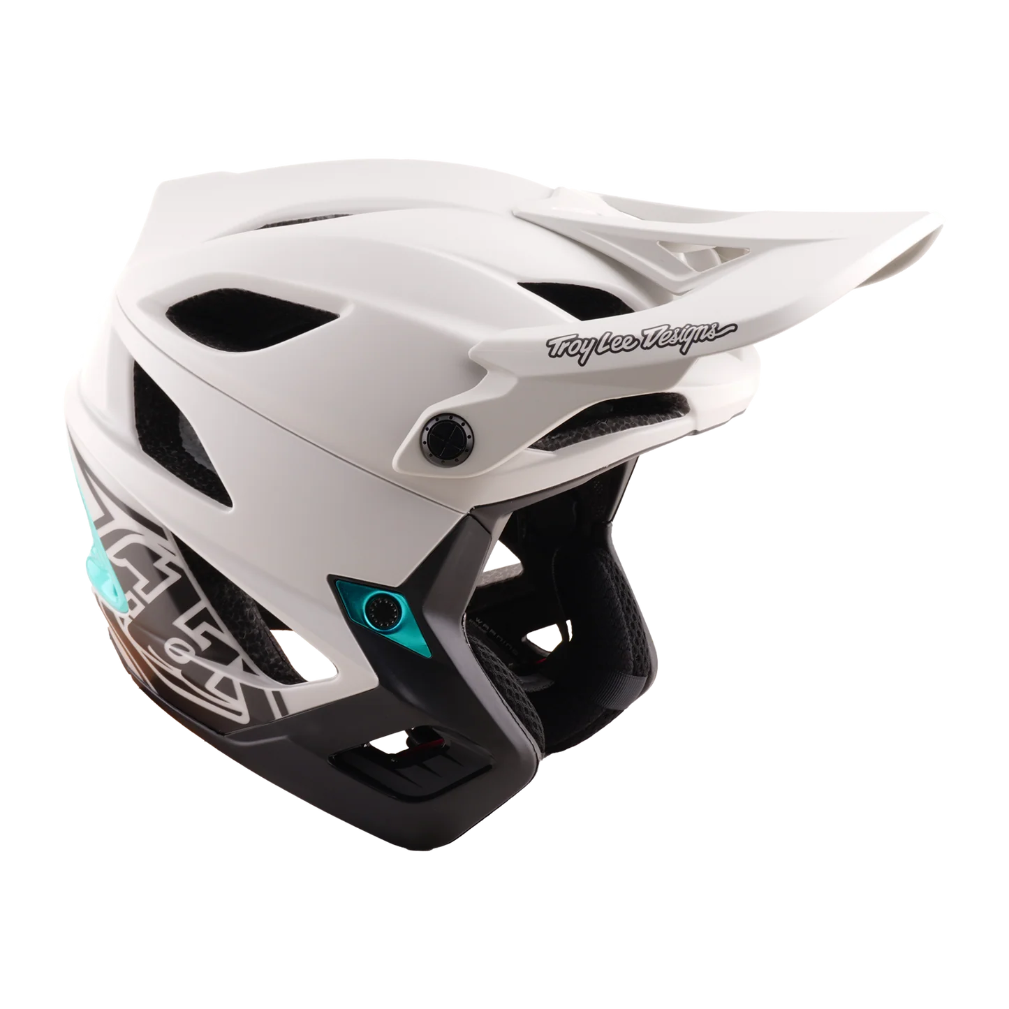 Troy Lee Designs Stage Stunt MIPS MTB Helmet - Drone - Pumice-Real Teal