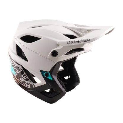 Troy Lee Designs Stage Stunt MIPS MTB Helmet - Drone - Pumice-Real Teal