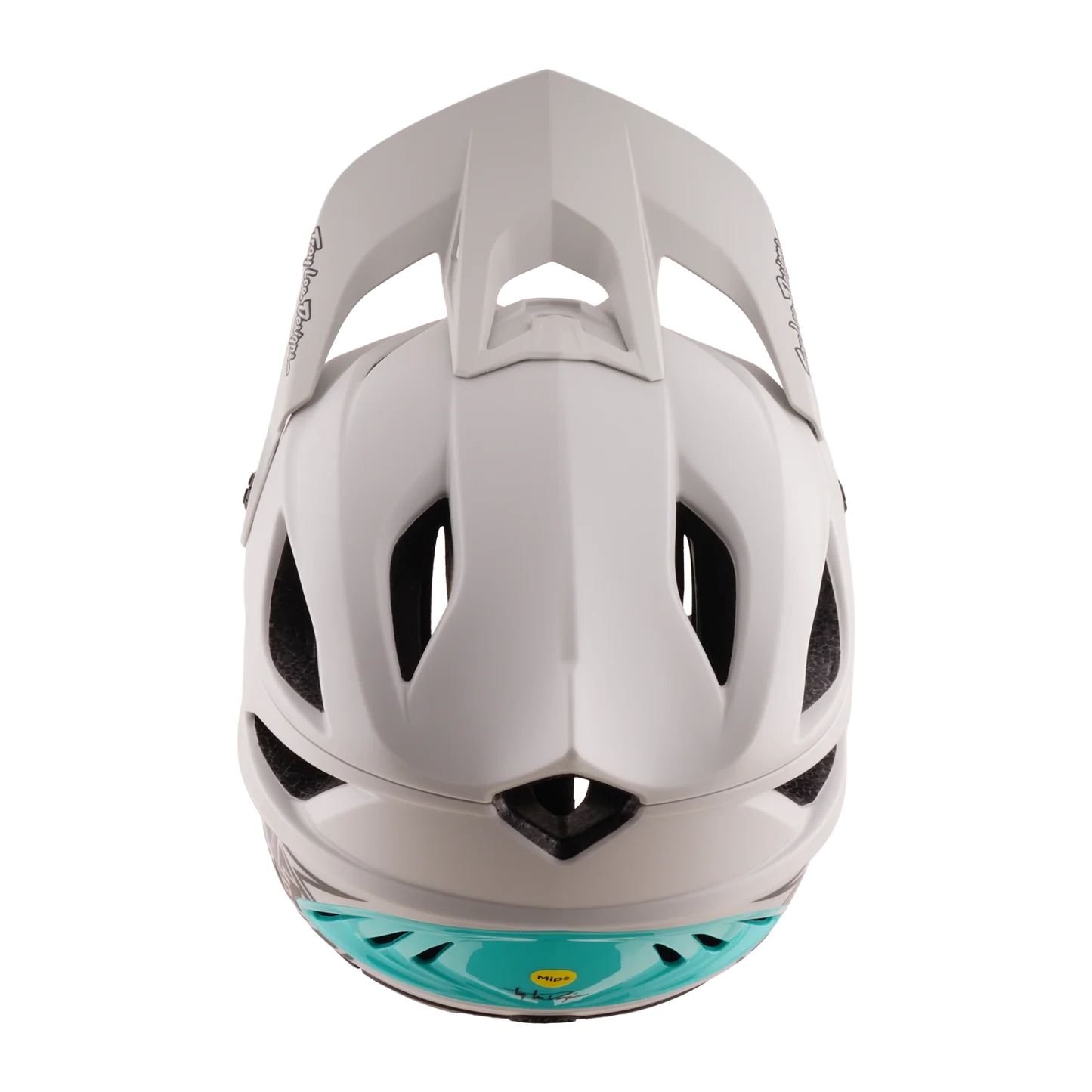 Troy Lee Designs Stage Stunt MIPS MTB Helmet - Drone - Pumice-Real Teal