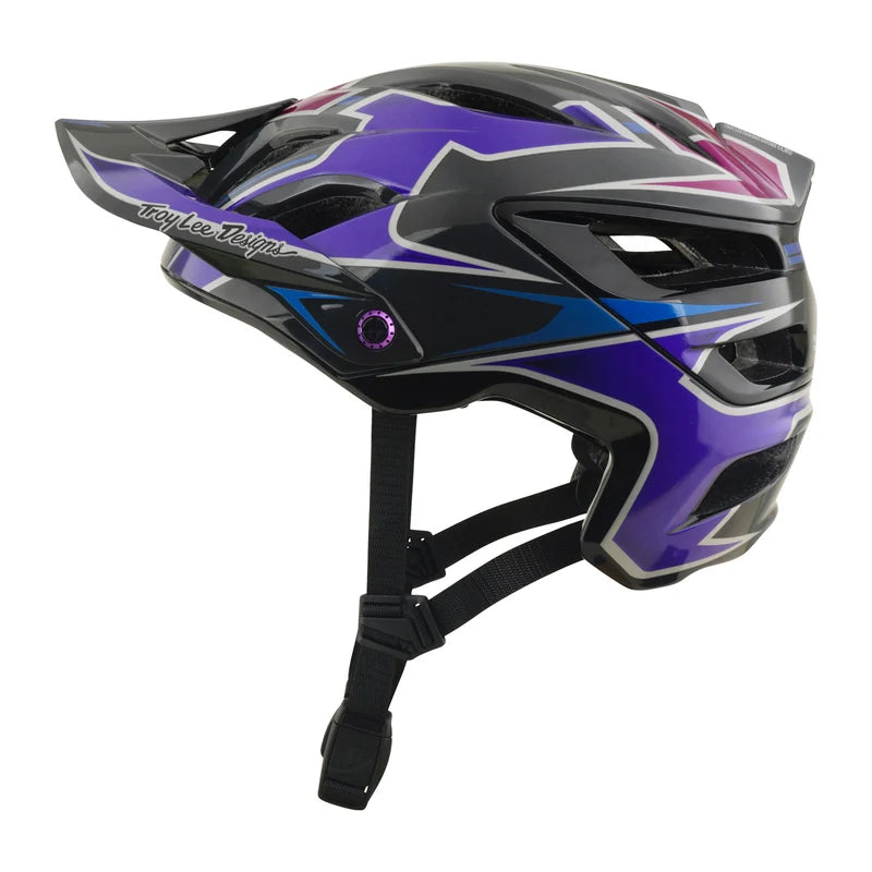 Troy Lee Designs A3 MIPS MTB Helmet - Mask - Black-Purple
