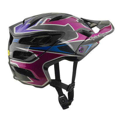 Troy Lee Designs A3 MIPS MTB Helmet - Mask - Black-Purple