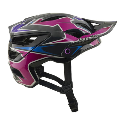 Troy Lee Designs A3 MIPS MTB Helmet - Mask - Black-Purple