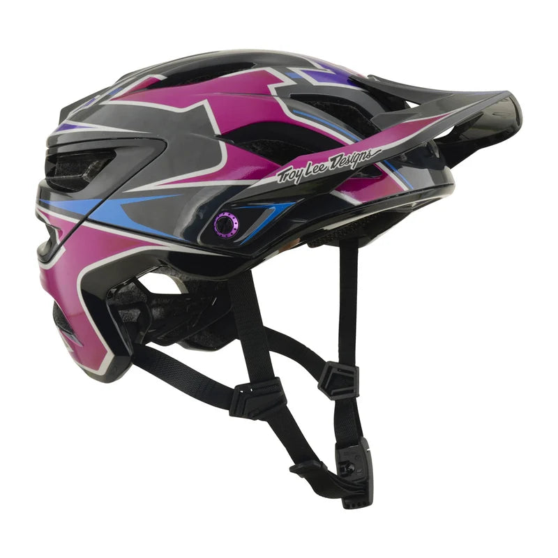 Troy Lee Designs A3 MIPS MTB Helmet - Mask - Black-Purple