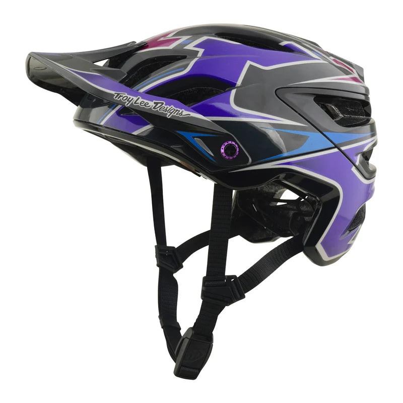 Troy Lee Designs A3 MIPS MTB Helmet - Mask - Black-Purple