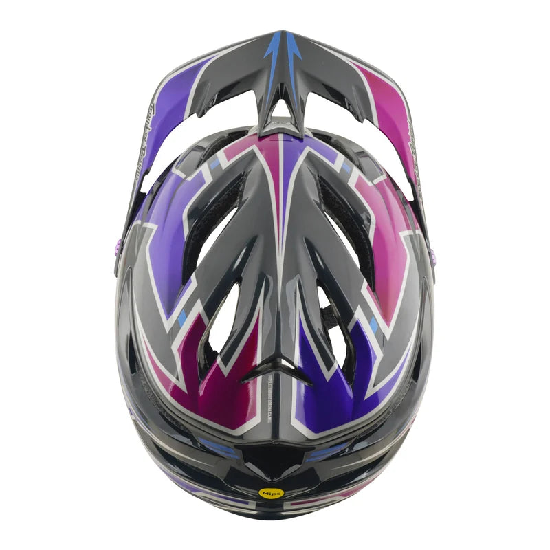 Troy Lee Designs A3 MIPS MTB Helmet - Mask - Black-Purple