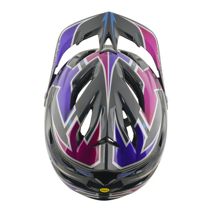 Troy Lee Designs A3 MIPS MTB Helmet - Mask - Black-Purple