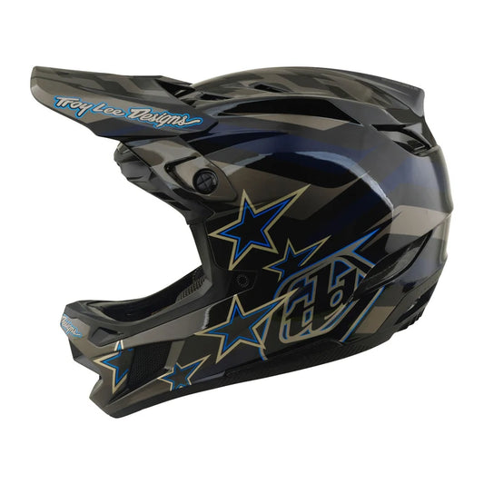 Troy Lee Designs D4 Composite Full Face Helmet - Burst - Gray