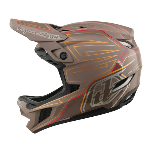 Troy Lee Designs D4 Polyacrylite Full Face Helmet - Shadow - Pro Timber