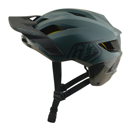 Troy Lee Designs Flowline MTB Helmet - Point - Dark Forest-Charcoal