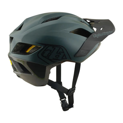 Troy Lee Designs Flowline MTB Helmet - Point - Dark Forest-Charcoal