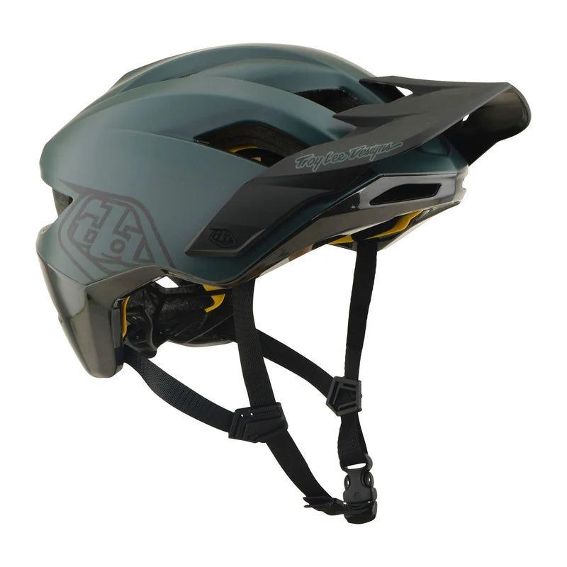 Troy Lee Designs Flowline MTB Helmet - Point - Dark Forest-Charcoal